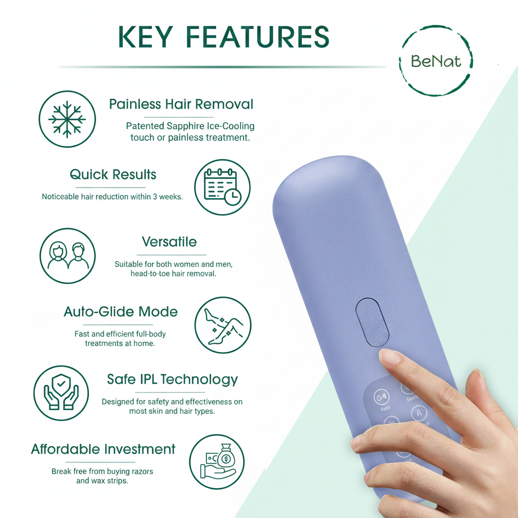 IPL Laser Hair Removal Device – Permanent Smoothness at Home