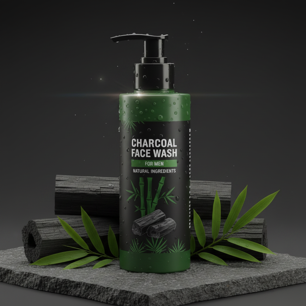 Charcoal Face Wash - Natural