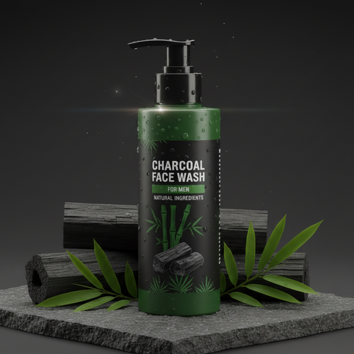 Charcoal Face Wash - Natural