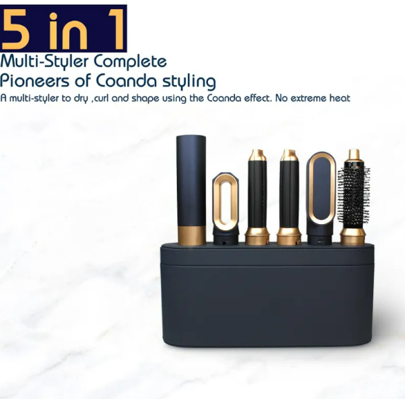 5-in-1 Hair Styler & Curling Iron – Curl, Straighten & Volumize in Minutes