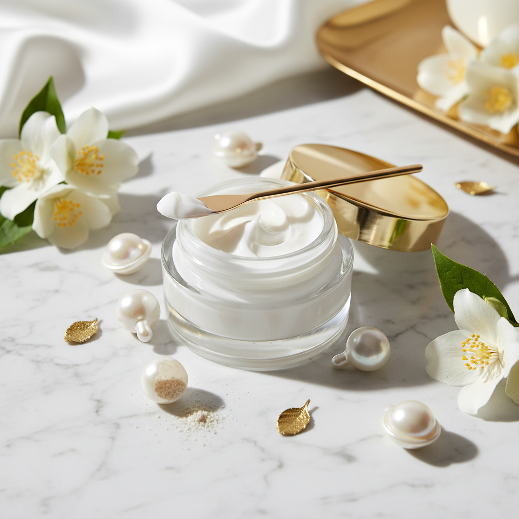 Peptide Cream Flat Lay